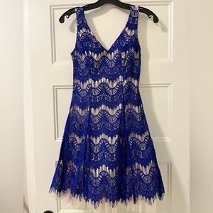 Blue lace formal dress | B. Darlin | size 3/4